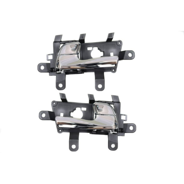 Chrome Finish Lever PT Auto Warehouse KI-2207M-FP Front Left/Right Pair Inner Interior Inside Door Handle Chrome Finish Lever PT Auto Warehouse KI-2207M-FP Front Left/Right Pair Inner Interior Inside Door Handle